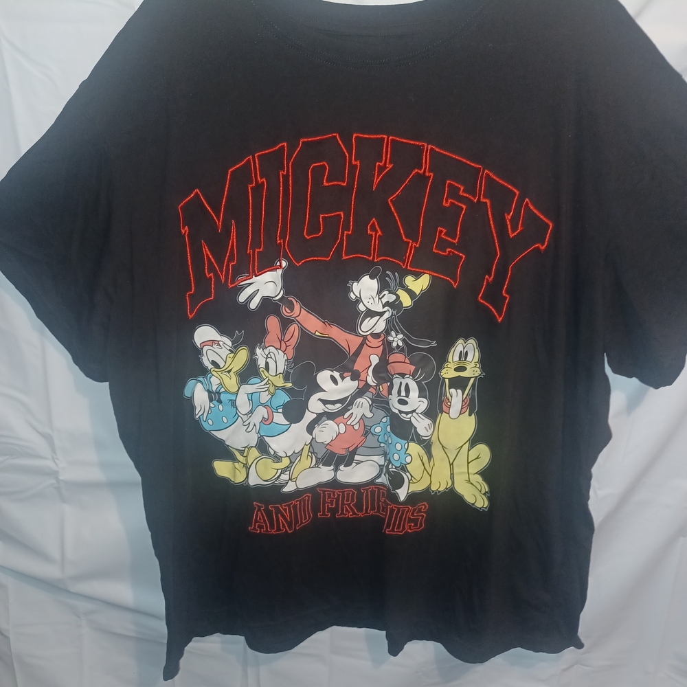 Black and Red Disney Mickey's Short Sleeve Tee (A)